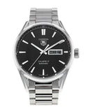 Tag Heuer Carrera Calibre 5 Automatic Black Dial Silver Steel Strap Watch for Men - WAR201A.BA0723 Buy Now By Tag Heuer