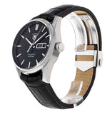 Tag Heuer Carrera Automatic 41mm Black Dial Black Leather Strap Watch for Men - WAR201A.FC6266 Buy Now By Tag Heuer