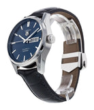 Tag Heuer Carrera Calibre 5 Automatic Blue Dial Blue Leather Strap Watch for Men - WAR201E.FC6292 Buy Now By Tag Heuer