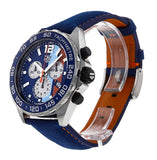Tag Heuer Formula 1 Gulf Edition Blue Dial Blue Leather Strap Watch for Men - CAZ101N.FC8243 Buy Now By Tag Heuer