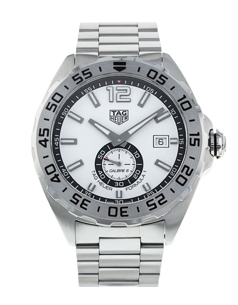 Tag Heuer Formula 1 Calibre 6 Automatic White Dial Silver Steel Strap Watch for Men - WAZ2013.BA0842 Buy Now By Tag Heuer