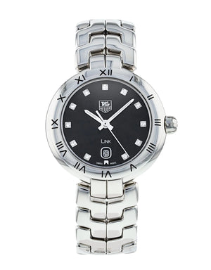 Tag Heuer Link Quartz Diamonds Black Dial Silver Steel Strap Watch for Women - WAT1410.BA0954 Buy Now By Tag Heuer