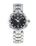 Tag Heuer Link Quartz Diamonds Black Dial Silver Steel Strap Watch for Women - WAT1410.BA0954 Buy Now By Tag Heuer