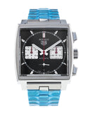 Tag Heuer Monaco Automatic Chronograph Black Dial Silver Steel Strap Watch for Men - CBL2113.BA0644 Buy Now By Tag Heuer