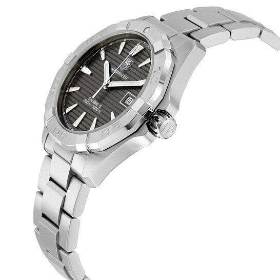 Tag Heuer Aquaracer Automatic Anthracite Grey Dial Silver Steel Strap Watch for Men - WAY2113.BA0928 Buy Now By Tag Heuer
