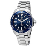 Tag Heuer Aquaracer Blue Dial Silver Steel Strap Watch for Men - WAY101C.BA0746 Buy Now By Tag Heuer