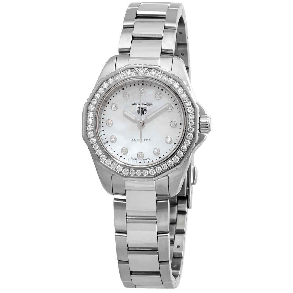 Tag Heuer Aquaracer Professional 200 Quartz Diamond Mother of Pearl Dial Silver Steel Strap Watch for Women - WBP1417.BA0622 Buy Now By Tag Heuer