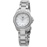 Tag Heuer Aquaracer Professional 200 Quartz Diamond Mother of Pearl Dial Silver Steel Strap Watch for Women - WBP1417.BA0622 Buy Now By Tag Heuer
