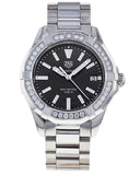 Tag Heuer Aquaracer Quartz Diamonds Black Dial Silver Steel Strap Watch for Women - WAY131P.BA0748 Buy Now By Tag Heuer