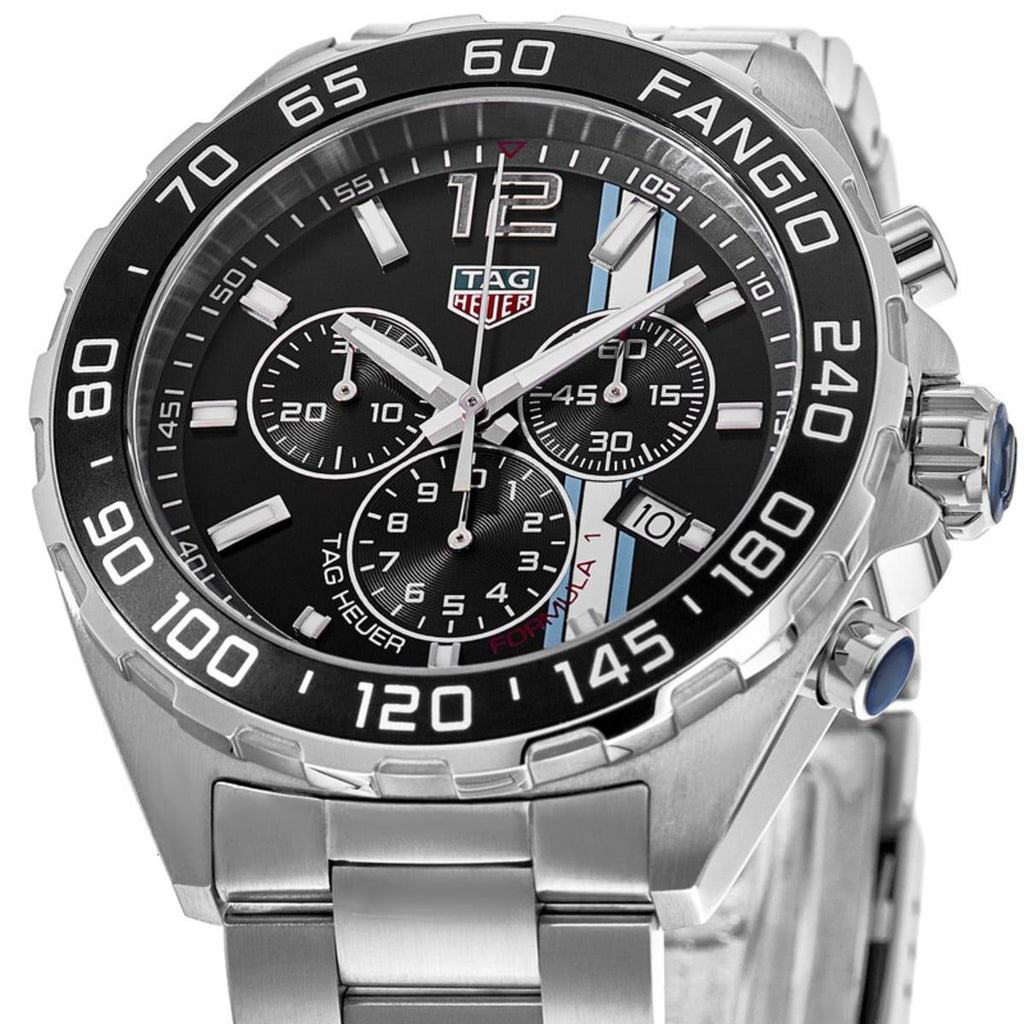 Tag Heuer Formula 1 Chronograph Black Dial Silver Steel Strap Watch for Men - CAZ101H.BA0842 Buy Now By Tag Heuer