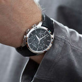 Tissot T Classic Couturier Chronograph Black Dial Black Leather Strap Watch For Men - T035.617.16.051.00 Buy Now By Tissot