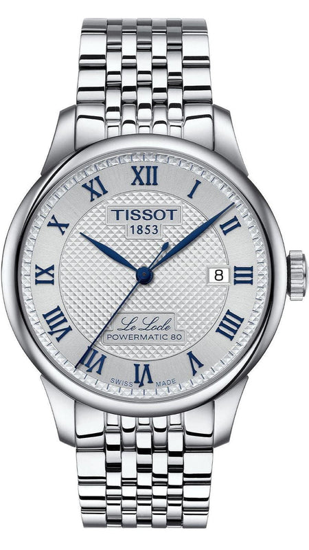 Tissot Le Locle Powermatic 80 Silver Dial Silver Steel Strap Watch for Men - T006.407.11.033.03 Buy Now By Tissot