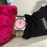 Tissot PRX Quartz Pink Dial Silver Steel Strap Watch for Women - T137.210.11.331.00 Buy Now By Tissot