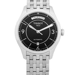 Tissot T Classic T One Automatic Black Dial Silver Steel Strap Watch For Men - T038.430.11.057.00 Buy Now By Tissot