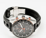 Tissot PRS 516 Chronograph Black Dial Black Leather Strap Watch For Men - T100.417.16.051.00 Buy Now By Tissot