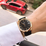 Tissot T Classic Dream Black Dial Black Leather Strap Watch for Men - T033.410.36.051.01 Buy Now By Tissot