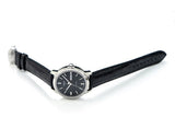 Tissot Automatics III Day Date Black Dial Black Leather Strap Watch For Men - T065.430.16.051.00 Buy Now By Tissot
