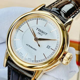 Tissot Carson Automatic White Dial Brown Leather Strap Watch For Women - T085.207.36.011.00 Buy Now By Tissot