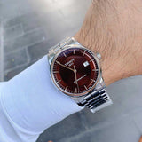 Tissot Luxury Powermatic 80 Brown Dial Silver Steel Strap Watch For Men - T086.407.11.291.00 Buy Now By Tissot