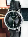 Tissot Carson Premium Powermatic 80 Black Dial Black Leather Strap Watch For Men - T122.407.16.051.00 Buy Now By Tissot