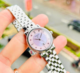 Tissot T Classic Carson Premium Pink Dial Silver Steel Strap Watch for Women - T122.210.11.159.00 Buy Now By Tissot