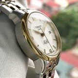 Tissot Le Locle Automatic Small Lady White Dial Two Tone Steel Strap Watch For Women - T41.2.183.34 Buy Now By Tissot