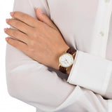 Tissot Everytime Desire Small White Dial Maroon Leather Strap Watch For Women - T109.210.36.031.00 Buy Now By Tissot