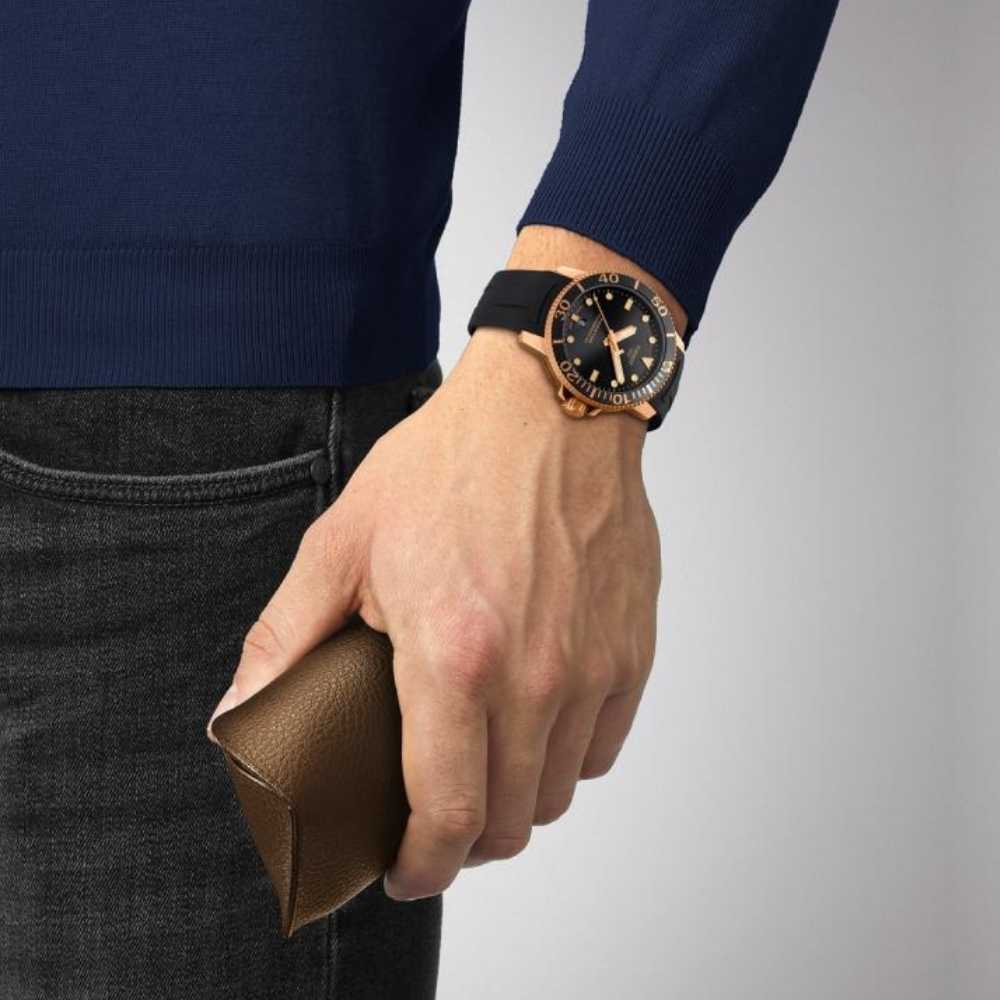 Tissot Seastar 1000 Powermatic 80 Blue Dial Blue Nylon Strap Watch for Men - T120.407.37.041.00 Buy Now By Tissot