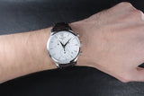 Tissot T Classic Tradition Chronograph White Dial Brown Leather Strap Watch For Men - T063.617.16.037.00 Buy Now By Tissot