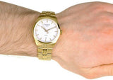 Tissot T Classic PR 100 Quartz White Dial Gold Steel Strap Watch for Men - T101.410.33.031.00 Buy Now By Tissot