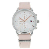 Tommy Hilfiger Blake Chronograph Silver Dial Pink Leather Strap Watch For Women - 1781906 Buy Now By Tommy Hilfiger
