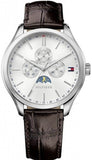 Tommy Hilfiger Oliver Quartz White Dial Brown Leather Strap Watch for Men - 1791304 Buy Now By Tommy Hilfiger