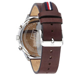 Tommy Hilfiger Chase Chronograph Grey Dial Brown Leather Strap Watch For Men - 1791487 Buy Now By Tommy Hilfiger