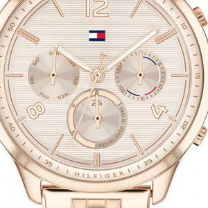 Tommy Hilfiger Harper Chronograph Quartz Rose Gold Dial Rose Gold Steel Strap Watch For Women - 1782224 Buy Now By Tommy Hilfiger