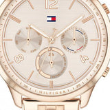 Tommy Hilfiger Harper Chronograph Quartz Rose Gold Dial Rose Gold Steel Strap Watch For Women - 1782224 Buy Now By Tommy Hilfiger