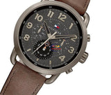 Tommy Hilfiger Briggs Chronograph Black Dial Brown Leather Strap Watch for Men - 1791425 Buy Now By Tommy Hilfiger