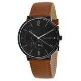 Tommy Hilfiger Brooklyn Quartz Black Dial Brown Leather Strap Watch for Men - 1791510 Buy Now By Tommy Hilfiger