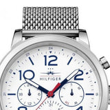 Tommy Hilfiger Jake Quartz White Dial Silver Mesh Bracelet Watch for Men - 1791233 Buy Now By Tommy Hilfiger