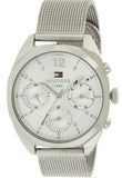 Tommy Hilfiger Mia Silver Dial Silver Mesh Bracelet Watch for Men - 1781628 Buy Now By Tommy Hilfiger
