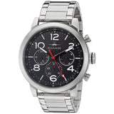Tommy Hilfiger Jake Chronograph Black Dial Silver Steel Strap Watch for Men - 1791234 Buy Now By Tommy Hilfiger