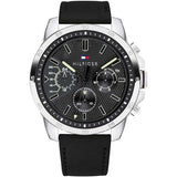 Tommy Hilfiger Decker Black Dial Black Leather Strap Watch for Men - 1791563 Buy Now By Tommy Hilfiger