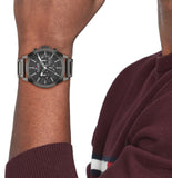 Tommy Hilfiger Lars Chronograph Black Dial Black Steel Strap Watch For Men - 1792061 Buy Now By Tommy Hilfiger