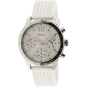 Guess Marina Quartz White Dial White Rubber Strap Watch For Women - W1025L1 Buy Now By Guess