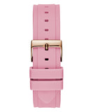 Guess Rose Gold Dial with Diamonds Pink Rubber Strap Watch For Women - W1053L3 Buy Now By Guess