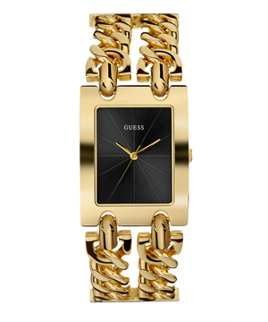 Guess Trend Multi Chain Black Dial Gold Steel Strap Watch for Women - U1117L5 Buy Now By Guess