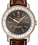 Breitling Navitimer Automatic 41 Grey Dial Brown Leather Strap Watch for Men - U17326121M1P1 Buy Now By Breitling