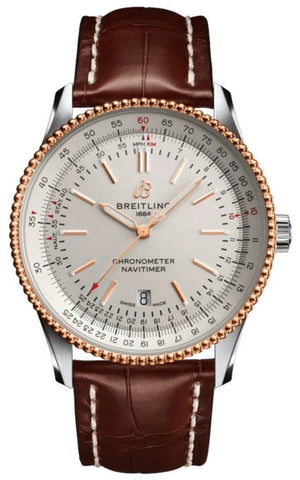 Breitling Navitimer Automatic 41mm White Dial Brown Leather Strap Mens Watch - U17326241G1P1 Buy Now By Breitling