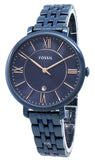 Fossil Jacqueline Blue Dial Blue Steel Strap Watch for Women - ES4094 Buy Now By Fossil