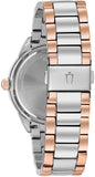 Bulova Crystal Collection Silver Dial Two Tone Steel Strap Watch for Women - 98N100 Buy Now By Bulova