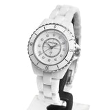 Chanel J12 Diamonds Mother of Pearl White Dial White Steel Strap Watch for Women - J12 H5704 Buy Now By Chanel